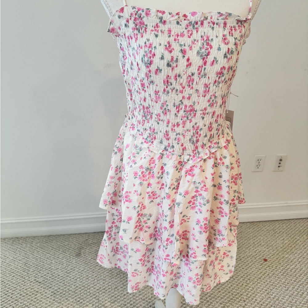 Sienna Sky Pink and White Floral Kids Dress